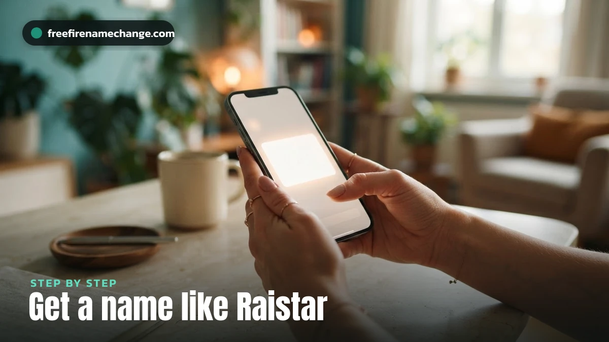 How to make a stylish Free Fire name like Raistar step by step