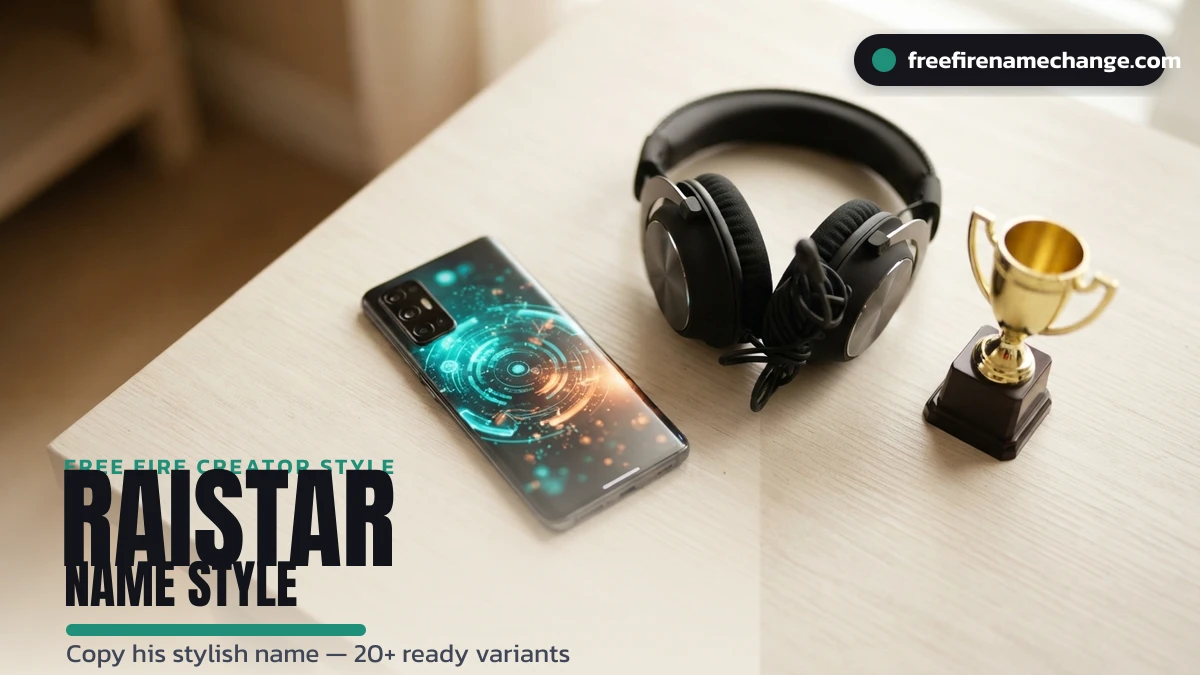 Raistar Free Fire creator stylish name style to copy